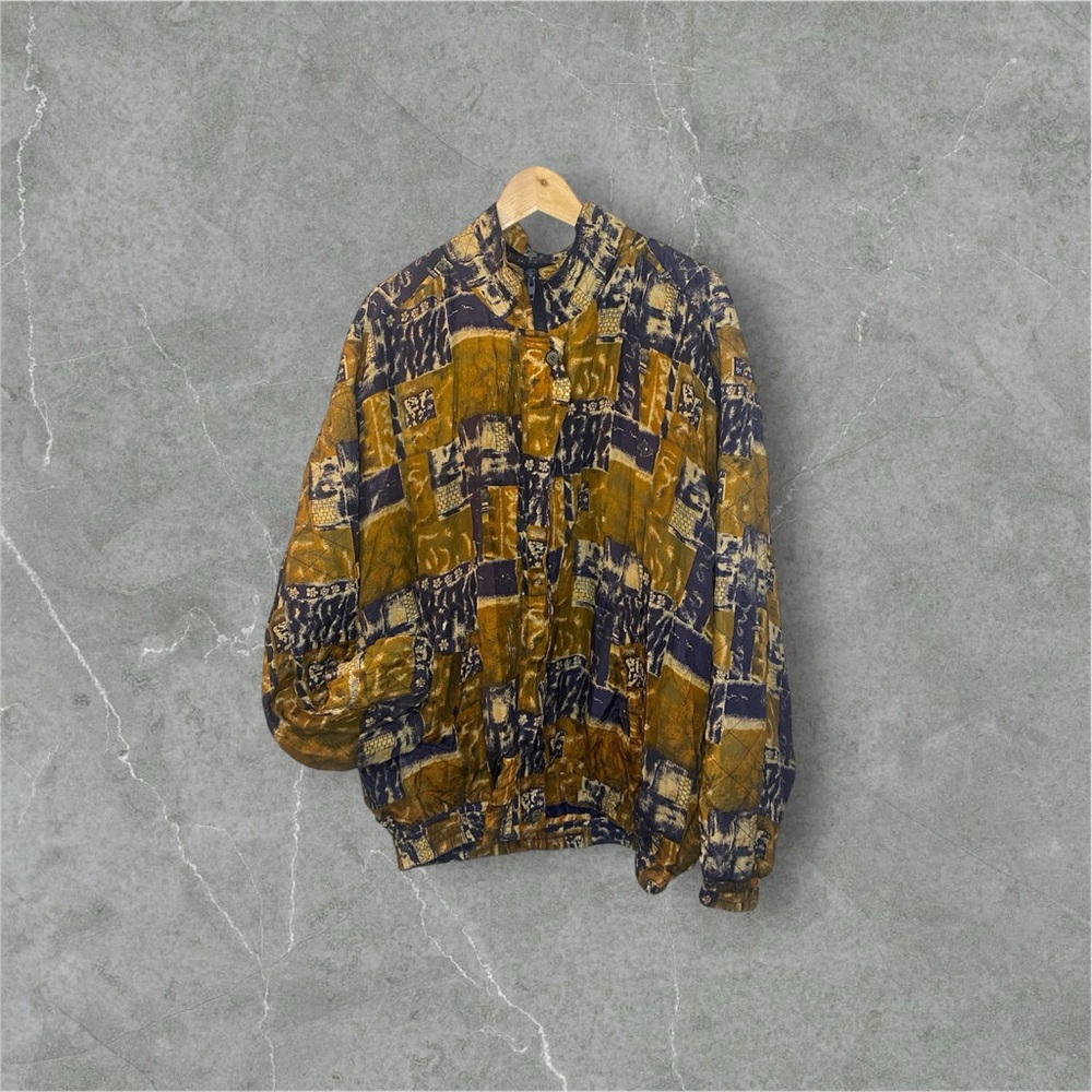 NOUVEAU MONDE VINTAGE 100% SILK JACKET XL
